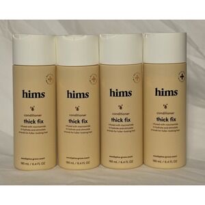 Four (4) Hims Thick Fix Conditioner 6.4 Fl Oz Eucalyptus Grove Scent-Fuller Hair
